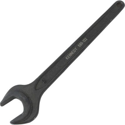 Metric Open Ended Spanner, Single End, Vanadium Steel, 32mm