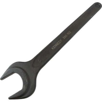 Metric Open Ended Spanner, Single End, Vanadium Steel, 60mm