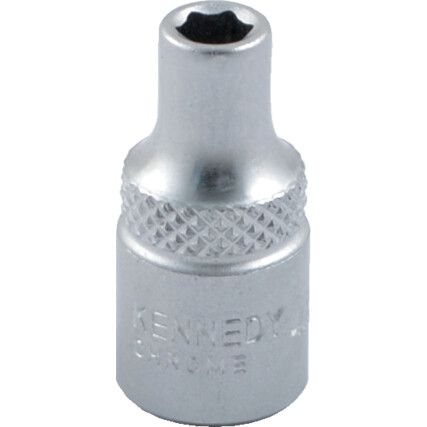 1/4in. Drive,  Hexagon Socket, 4mm,  Metric,  6 Point