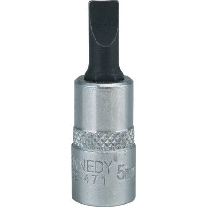 1/4in. Drive,  Screwdriver Bit Socket, 7mm,  Metric