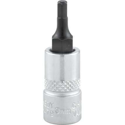 1/4in. Drive,  Hexagon Bit Socket, 3mm,  Metric