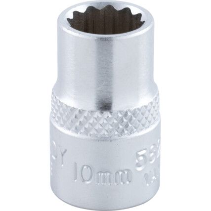 3/8in. Drive,  Bi-Hexagon Socket, 10mm,  Metric,  12 Point