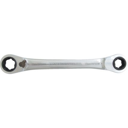 Double End, Ring Spanner, 11/16in. x 3/4in.mm/14 x 16mm/17 x 19mm/9/16in. x 5/8in.mm/E18 x E20mm/E22 x E24mm, Torx