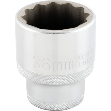 3/4in. Drive,  Bi-Hexagon Socket, 36mm,  Metric,  12 Point