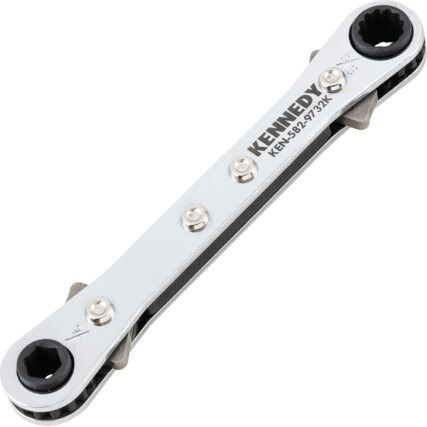 Double End, Ratchet Ring Spanner, 1/4in. x 5/16in., Imperial