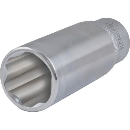 3/8in. Drive,  KenGrip Socket, 21mm,  Metric,  6 Point