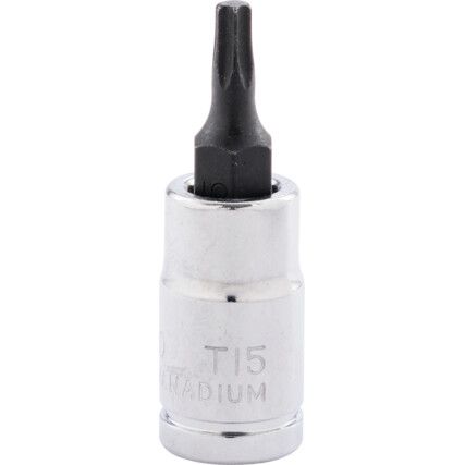 1/4in. Drive,  Torx Socket, T15,  Torx