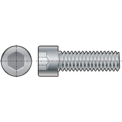 M8 x 50mm Socket Head Cap Screw, Fully Threaded, GR-12.9, Pack of 100