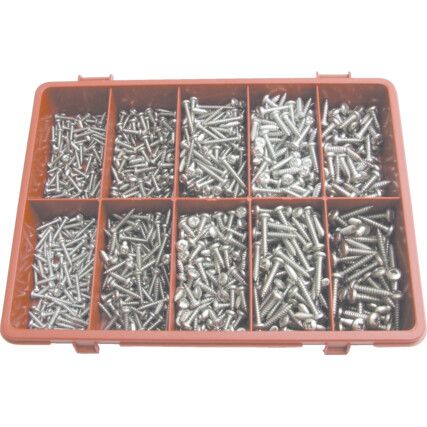 POZI PAN SELF TAPPING SCREW KIT A2 AVG-900PC