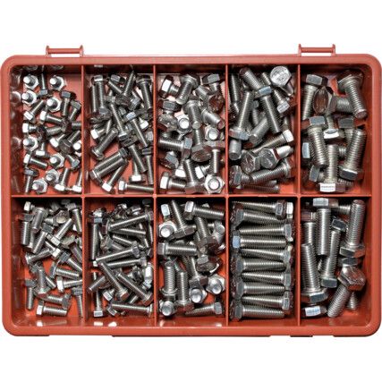 METRIC HEX HEAD SET SCREW KIT A4 AVG-200PC