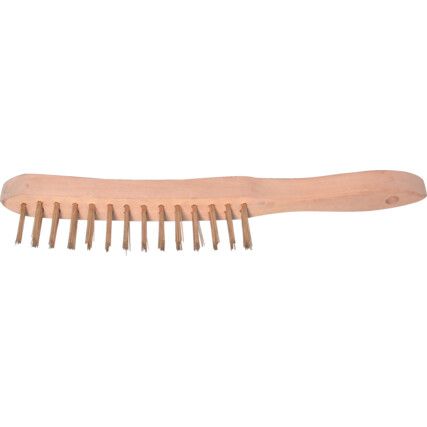 2-ROW BRASS WIRE SCRATCH BRUSH