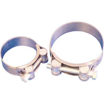 BOLT CLAMP / GBS CLAMP 21mm - 23mm  HEAVY DUTY W2 STAINLESS STEEL