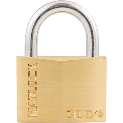 Keyed Padlock, Keyed Different, Brass, Bronze, 60mm Width, Weatherproof