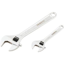 Adjustable Spanner Sets, Chrome Vanadium Steel, 2 Pieces thumbnail-1