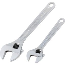 Adjustable Spanner Sets, Chrome Vanadium Steel, 2 Pieces thumbnail-0