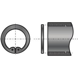 Internal Circlips, Metric - Spring Steel - DIN 472 thumbnail-0