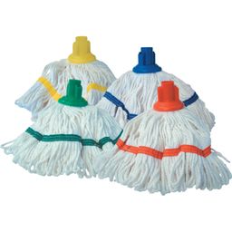 Mini Blended Socket Mop Heads, Colour Coded Cap & Banding thumbnail-0