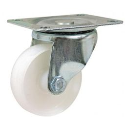 Light Duty Pressed Steel Castors, Polypropylene, Plain Bearing thumbnail-0