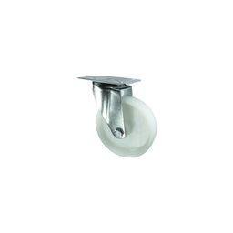 Medium Duty Pressed Steel Castors - Nylon Wheel - Roller Bearing thumbnail-1