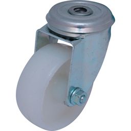 Nylon Wheel with Plain Bore - Zinc Finish thumbnail-0