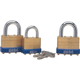 Laminated Brass Key Padlocks thumbnail-0